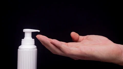 Stop motion animation.Wash your hands concept Stock Footage 126278426