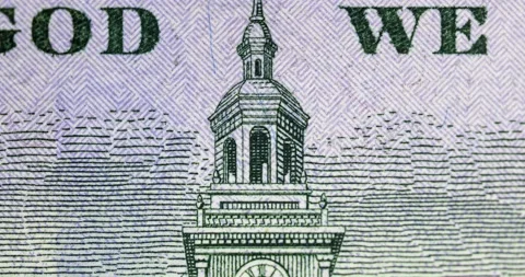 Stop Motion. Background with Dollar Bills. Stock Footage 151868353