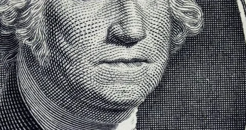 Stop Motion. Background with Dollar Bills. Stock Footage 151868413