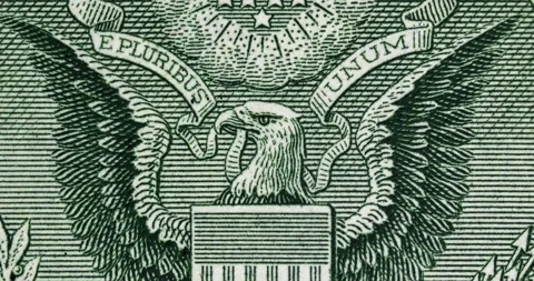 Stop Motion. Background with Dollar Bills. Stock Footage 151868444