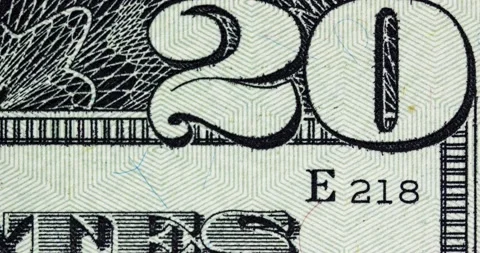 Stop Motion. Background with Dollar Bills. Stock Footage 151868508