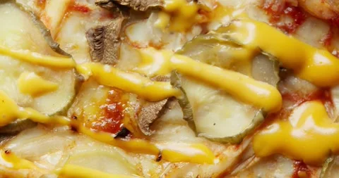 Stop Motion Background with Pizza Stock Footage 154098863