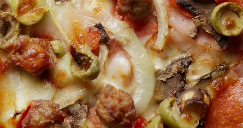 Stop Motion Background with Pizza Stock Footage 154098898