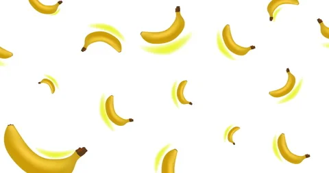 Stop motion bananas background. 4k animation video 스톡 동영상 139208785