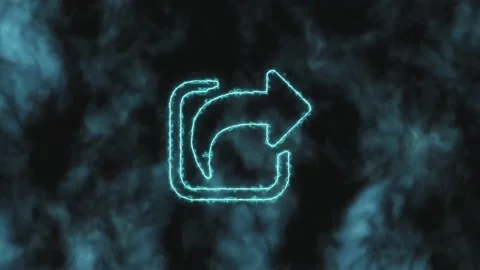 Stop motion. The blue search button icon gradually increases and changes color Stock Footage 142653617