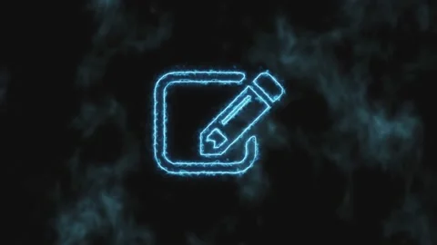 Stop motion. The blue video editing icon gradually increases and changes color Stock Footage 142458034