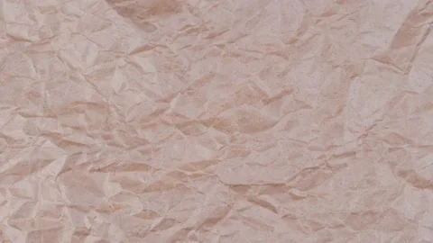 Stop motion of brown crumpled craft paper texture background. 4k video Stock Footage 153766706