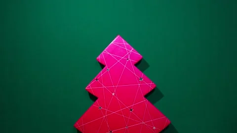 Stop motion Christmas doughnut in the box being eaten 動画素材 145317962