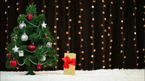 Stop-motion: Christmass Tree Decoration Stock Footage 12617250