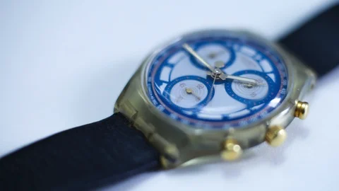 Stop Motion Close up of Watch Stock Footage 127699264
