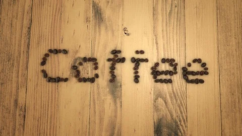 Stop motion Coffee beans transformed into Heart shape 動画素材 88635328