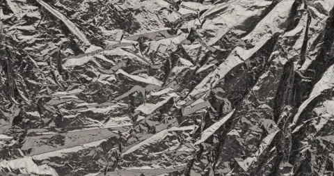 Stop-Motion Crumpled Foil Texture. Stock Footage 330040654