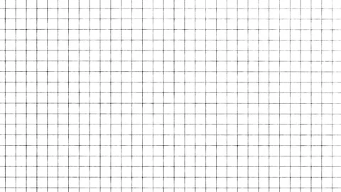 Stop Motion Crumpled Paper Unrolling to Blank Grid Graph Paper Background Stock Footage 331621520
