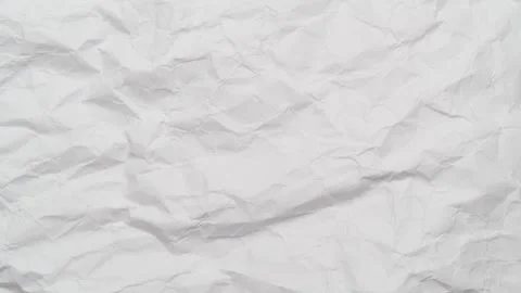 Stop motion of crumpled white paper texture, abstract loop background Stock Footage 335871921