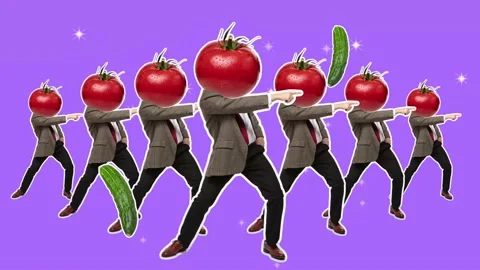 Stop motion design or art animation. Dancing businessman with disco ball head. Stock Footage 157766437