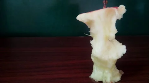 Stop Motion  Eating Apple Stock Footage 134888167