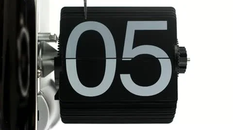 Stop motion flip clock 스톡 동영상 15278094