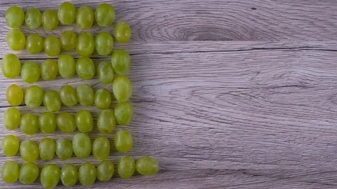 Stop Motion green grape movement Stock Footage 111510273