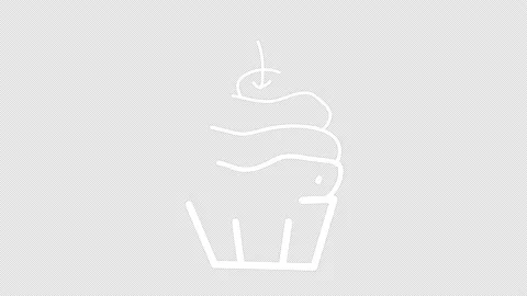 Stop motion hand drawn style cupcake icon on a transparent background Stock Footage 137277168