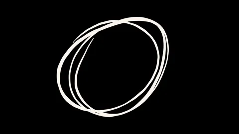 Stop motion handwritten circle Stock Footage 274229232