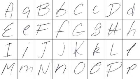 Stop Motion Handwritten Font Stock Footage 307880526