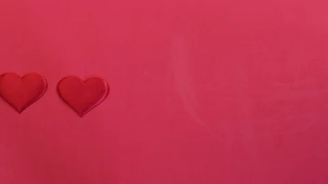 Stop motion hearts Stock Footage 123954712