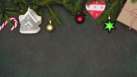 Stop motion looping 4k video with flickering garland Stock Footage 256086624