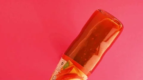 Stop motion for Maggi sauce on flat lay. Stock Footage 219332039