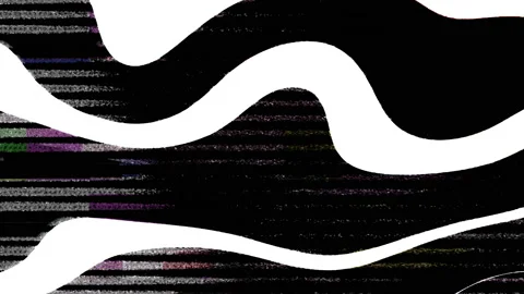 Stop Motion Noise with Waves Dark Flickering Abstract Animation Stock Footage 106315237