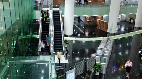 Stop motion in office center Stock Footage 53522778