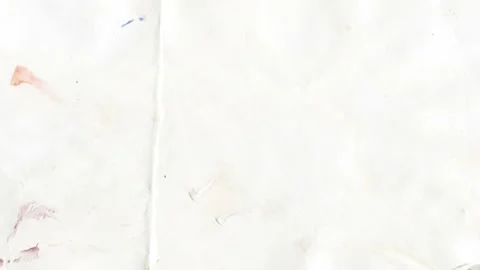 Stop motion of old paper with ink splatter notes. Stock Footage 202187895