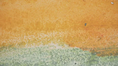 Stop Motion Painted CG Yellow Green Brush Colored Animation Stock Footage 106155911