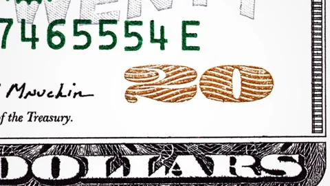 Stop motion paper banknote dollars Stock Footage 294055327