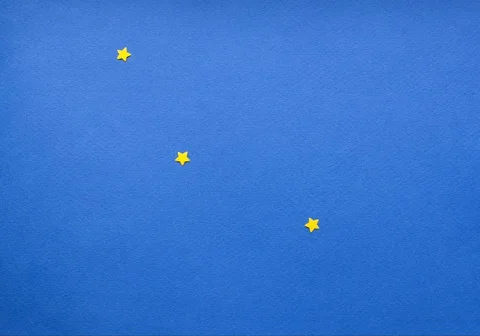 Stop motion paper rocket, spaceship. Stock Footage 128729356