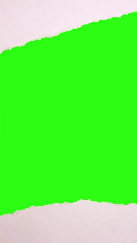 Stop Motion Paper Tear Transition – Vertical Green Screen Reveal Video stock 324802555