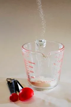 Stop Motion of Pouring Sugar Stock Photos