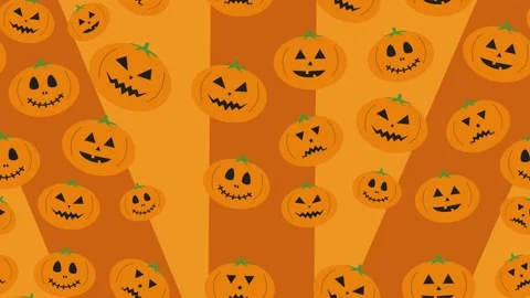 Stop Motion Pumpkins Moving Around Stock Footage 160983588