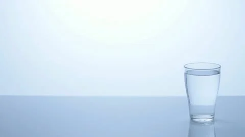Stop Motion - Three Water Glasses - Part 3 Video stock 11606379