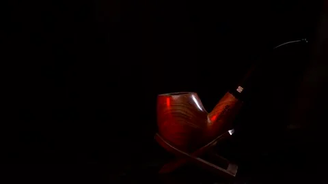 Stop motion tobacco pipe Stock Footage 143990195