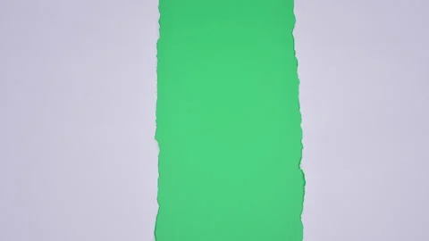 Stop motion, Torn Paper Transitions on Green Screen Background Stock Footage 197052603