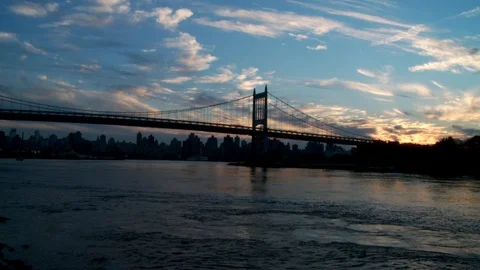 Stop-motion of Triborough/Robert F. Kennedy Bridge Vídeo Stock 106025053