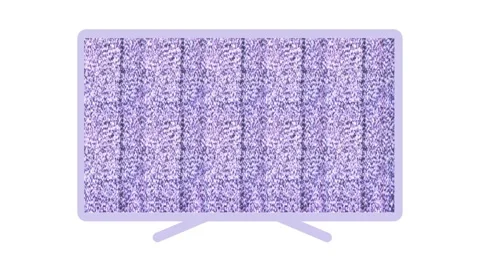 Stop motion TV animation video on white background Stock Footage 344250581