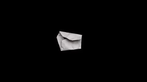 Stop motion unfold paper transform background Stock-Footage 277281775