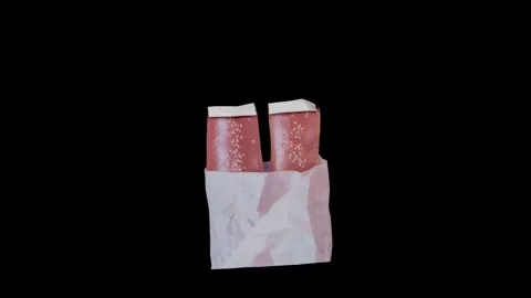 Stop motion unfold paper transform background Video stock 277281780