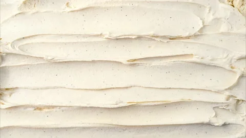 Stop motion of vanilla ice cream surface Stock Footage 170793874