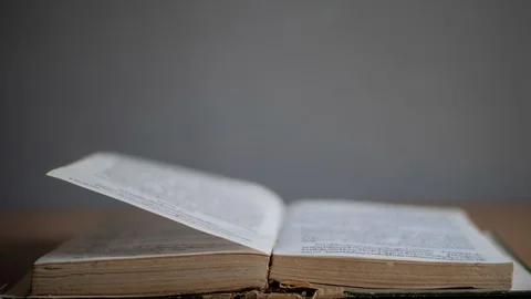 Stop motion VDO book flipping. Stock Footage 129880580