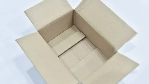 Stop motion VDO box packing. Stock Footage 130959338