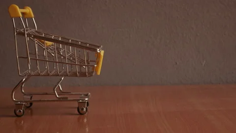 Stop motion VDO Cart shopping. Stock Footage 130429625