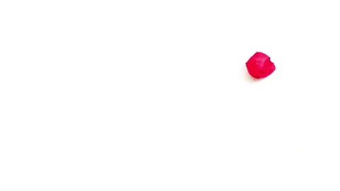 Stop motion VDO red ball to red paper. Stock Footage 130607395