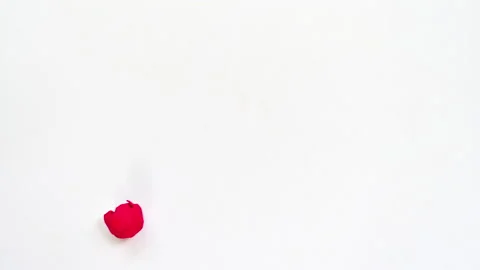 Stop motion VDO red heart in love background concept. Stock Footage 130571623